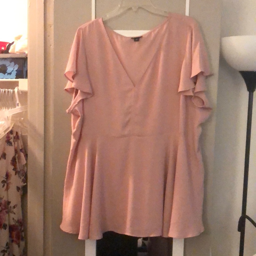 Torrid Pale Pink Blouse